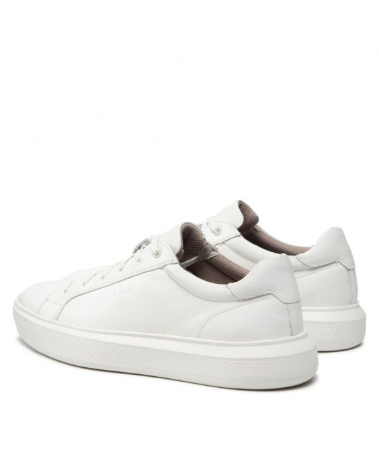 GEOX Shoes, Men's U Deiven White Leather Shoes GEOX Shoes, Men's U Deiven White Leather Shoes