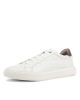 GEOX Shoes, Men's U Deiven White Dark Brown Leather Shoes GEOX Shoes, Men's U Deiven White Dark Brown Leather Shoes