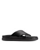 Clarks Slipper, Black Leather Sandals Shoes Clarks Slipper, Black Leather Sandals Shoes