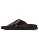 Clarks Slipper, Dark Brown Leather Sandals Shoes Clarks Slipper, Dark Brown Leather Sandals Shoes