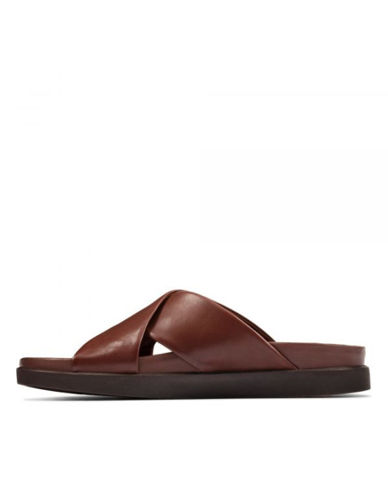 Clarks Slipper, Brown Leather British Tan Lea Slipper Clarks Slipper, Brown Leather British Tan Lea Slipper