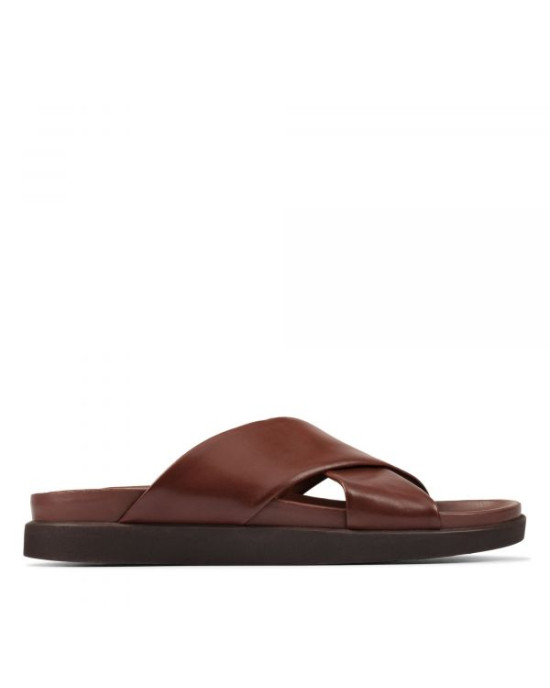 Clarks Slipper, Brown Leather British Tan Lea Slipper Clarks Slipper, Brown Leather British Tan Lea Slipper