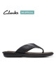Clarks Slipper, Black Leather Flip-Flops Sandals Shoes Clarks Slipper, Black Leather Flip-Flops Sandals Shoes