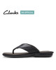 Clarks Slipper, Black Leather Flip-Flops Sandals Shoes Clarks Slipper, Black Leather Flip-Flops Sandals Shoes