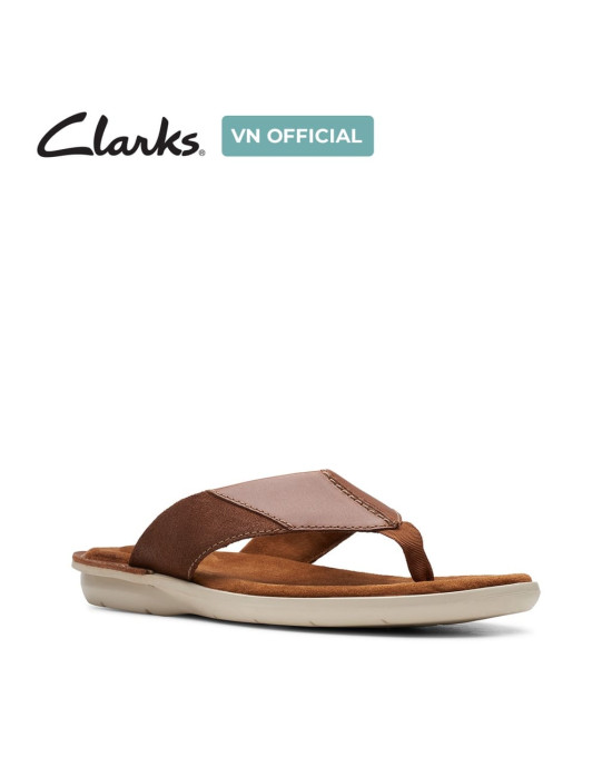 Clarks Slipper, Brown Leather Flip-Flops Sandals Shoes Clarks Slipper, Brown Leather Flip-Flops Sandals Shoes