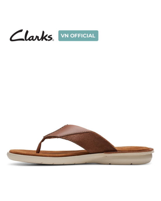 Clarks Slipper, Brown Leather Flip-Flops Sandals Shoes Clarks Slipper, Brown Leather Flip-Flops Sandals Shoes