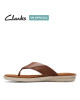 Clarks Slipper, Brown Leather Flip-Flops Sandals Shoes Clarks Slipper, Brown Leather Flip-Flops Sandals Shoes