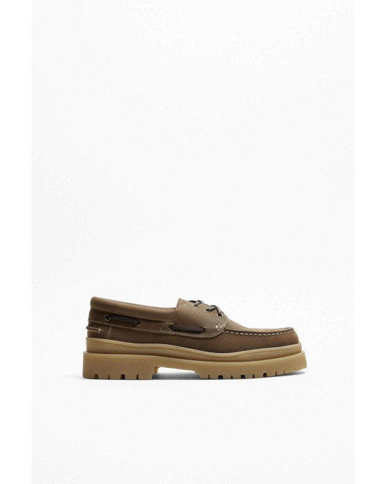 ZARA Shoes, Classic with Khaki Color Suede Leather ZARA Shoes, Classic with Khaki Color Suede Leather