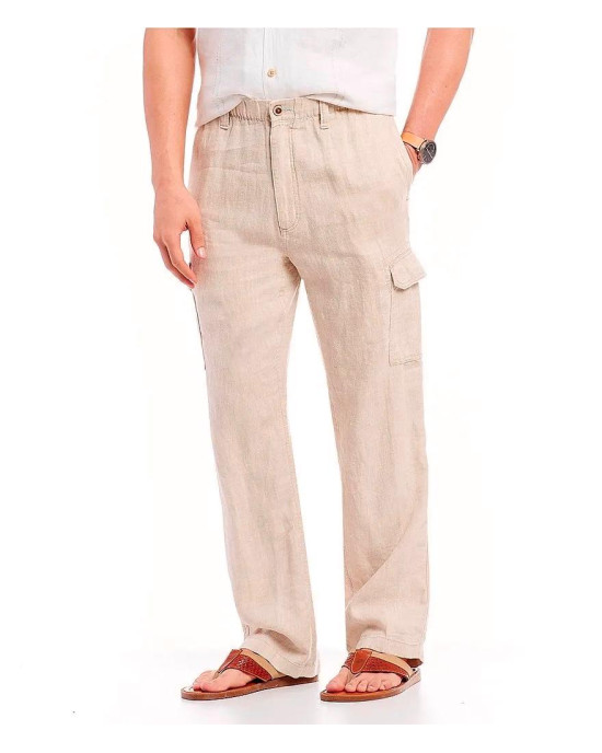 CARIBBEAN JOE Pant, Linen Cargo Pant For Men's CARIBBEAN JOE Pant, Linen Cargo Pant For Men's