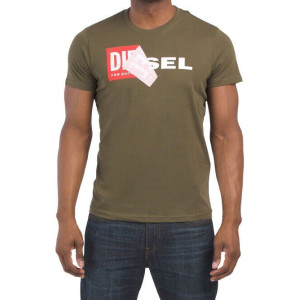 DIESEL T-Shirt, Men's Double Logo Short Sleeve 