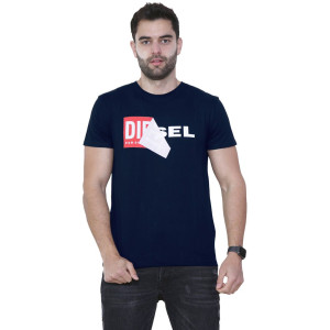 DIESEL T-Shirt, Men's Double Logo Short Sleeve 