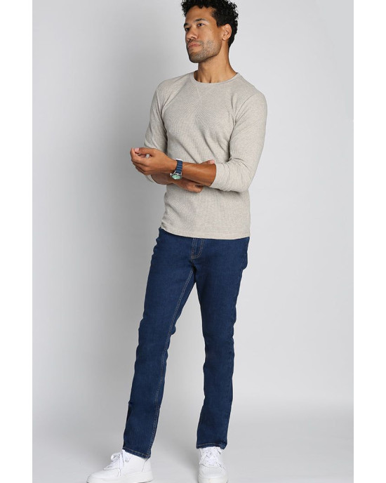 Jachs New York Jeans, Blue Straight Fit Comfort Stretch Denim Pant