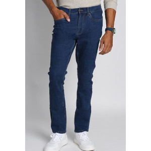 Jachs New York Jeans, Blue Straight Fit Comfort Stretch Denim Pant