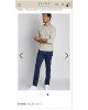 Jachs New York Jeans, Blue Straight Fit Comfort Stretch Denim Pant