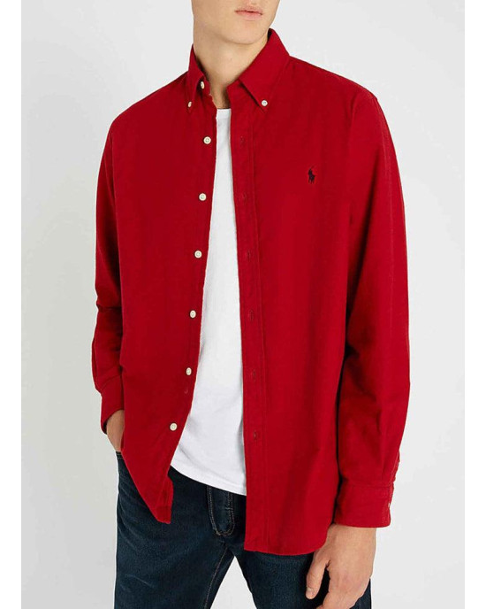 Polo Ralph Lauren Shirt, icon logo button down pique shirt Polo Ralph Lauren Shirt, icon logo button down pique shirt