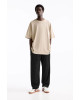 PULL&BEAR Sweatpants, Black Straight-leg joggers For Men's PULL&BEAR Sweatpants, Black Straight-leg joggers For Men's