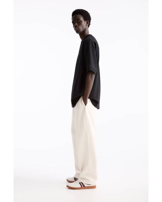 PULL&BEAR Sweatpants, Beige Straight-leg joggers For Men's PULL&BEAR Sweatpants, Beige Straight-leg joggers For Men's