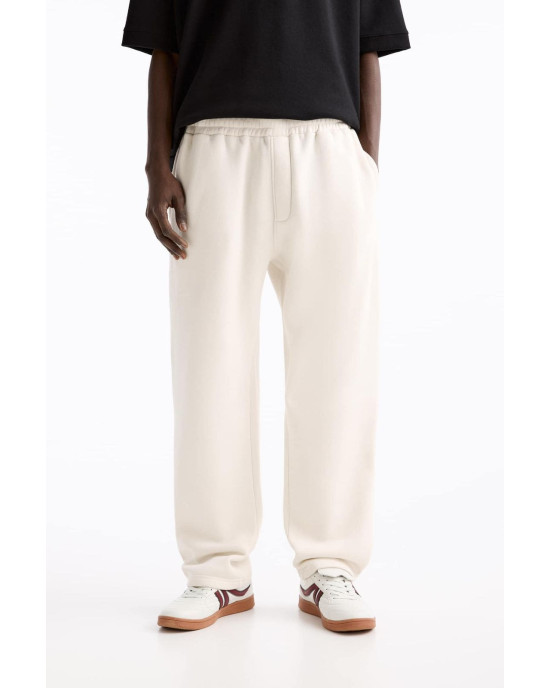 PULL&BEAR Sweatpants, Beige Straight-leg joggers For Men's PULL&BEAR Sweatpants, Beige Straight-leg joggers For Men's