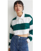 H&M Shirt, Cropped Rugby Women Shirt H&M Shirt, Cropped Rugby Women Shirt