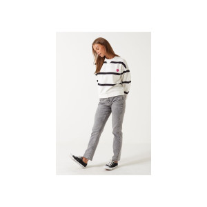 ONLY sweatshirt , Oversized  striped sweatshirt For Women's