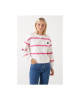 ONLY sweatshirt , Oversized striped sweatshirt For Women's ONLY sweatshirt , Oversized striped sweatshirt For Women's