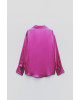 ZARA Shirt, Pink Satin Shirt For Women's
