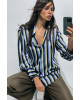 ZARA Shirt, Long Sleeve striped Satin Shirt ZARA Shirt, Long Sleeve striped Satin Shirt