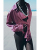 ZARA Shirt, Pink Satin Shirt For Women's