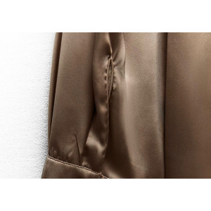 ZARA Shirt, Long Sleeve Satin Shirt For Women's