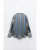 ZARA Shirt, Long Sleeve striped Satin Shirt ZARA Shirt, Long Sleeve striped Satin Shirt