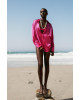ZARA Shirt, Long Sleeve Pink Satin Shirt For Women's ZARA Shirt, Long Sleeve Pink Satin Shirt For Women's