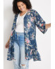 maurices Kimono, Floral Textured Tiered Hem Kimono For Women's maurices Kimono, Floral Textured Tiered Hem Kimono For Women's