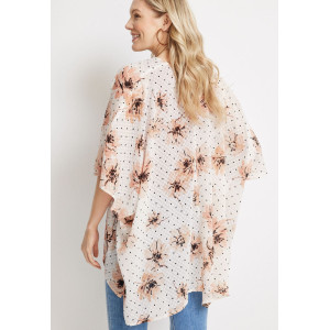 maurices Kimono, Floral Dot Textured Kimono For Women's