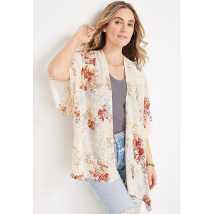 maurices Kimono, Floral Patchwork Kimono For Women's