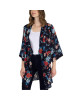 maurices Kimono, Floral Textured Tiered Hem Kimono For Women's maurices Kimono, Floral Textured Tiered Hem Kimono For Women's