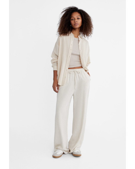 Stradivarius Shirt, Linen Shirt For Women's Stradivarius Shirt, Linen Shirt For Women's