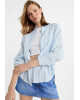Linen Striped Shirt For Women's Linen Striped Shirt For Women's