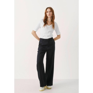 Stradivarius Pants, Linen Black For Women's