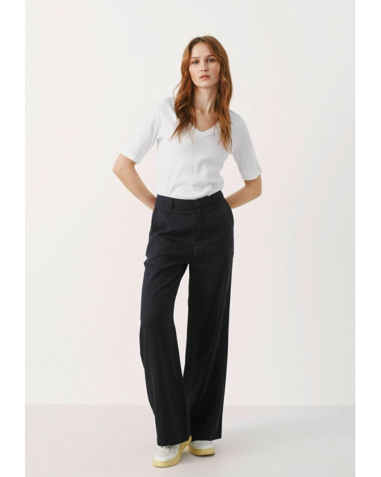 Stradivarius Pants, Linen Black For Women's Stradivarius Pants, Linen Black For Women's