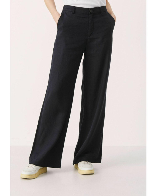 Stradivarius Pants, Linen Black For Women's Stradivarius Pants, Linen Black For Women's