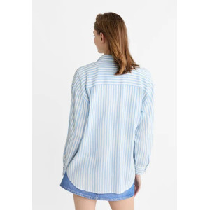 Linen Striped Shirt For Women's