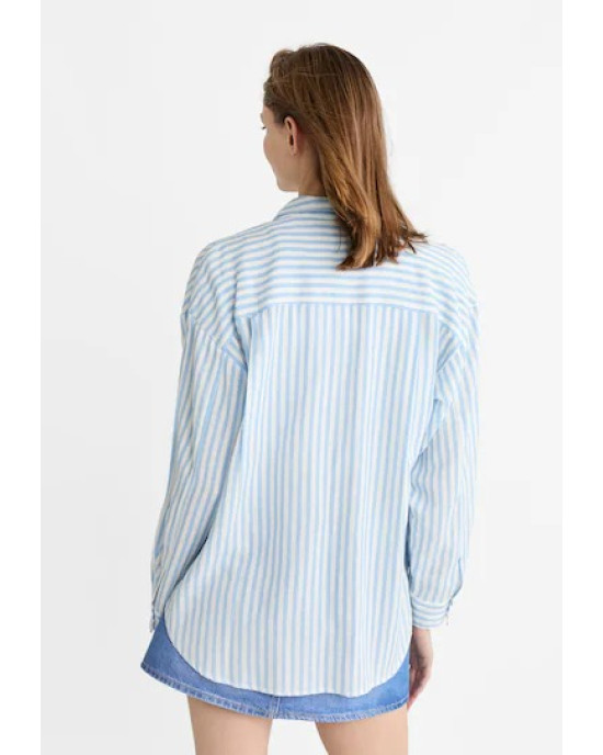 Linen Striped Shirt For Women's Linen Striped Shirt For Women's