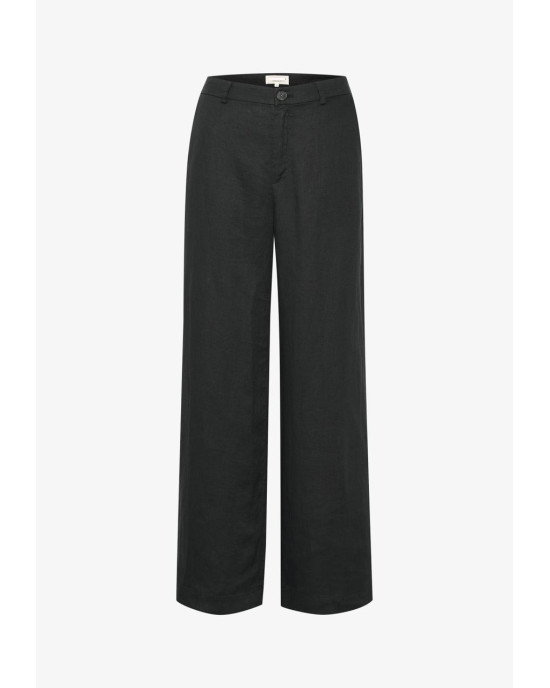 Stradivarius Pants, Linen Black For Women's Stradivarius Pants, Linen Black For Women's