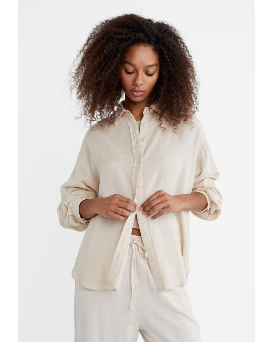 Stradivarius Shirt, Linen Shirt For Women's Stradivarius Shirt, Linen Shirt For Women's