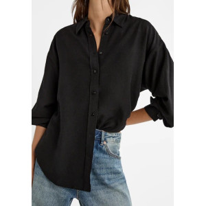 Stradivarius Shirt, Linen Shirt For Women's