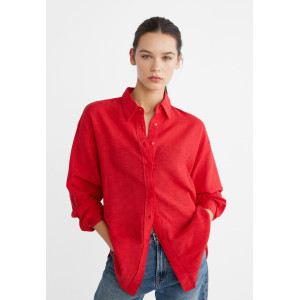 Stradivarius Shirt, Linen Shirt For Women's