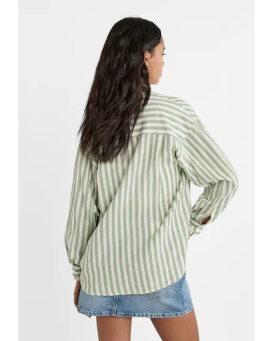 Stradivarius Shirt, Linen Shirt For Women's Stradivarius Shirt, Linen Shirt For Women's