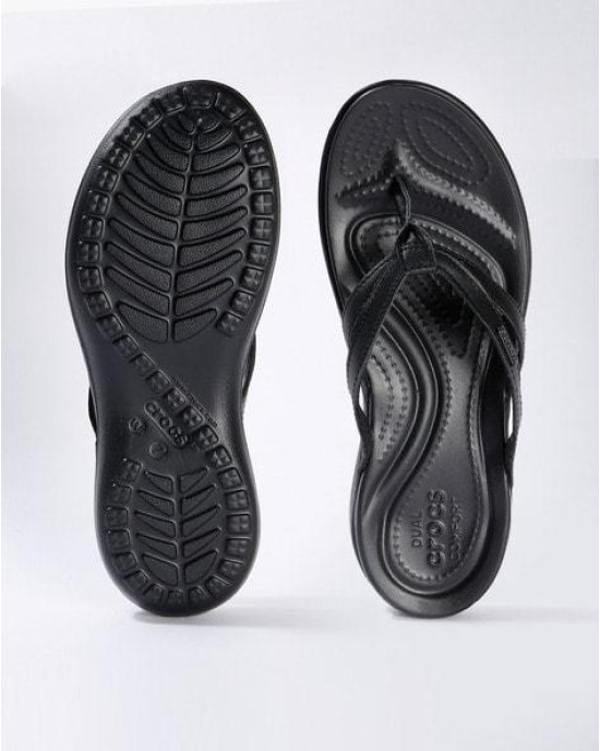 Crocs Slipper, Black Strappy Flip-Flops Crocs Slipper, Black Strappy Flip-Flops