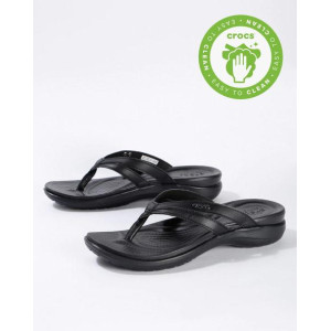Crocs Slipper, Black Strappy Flip-Flops