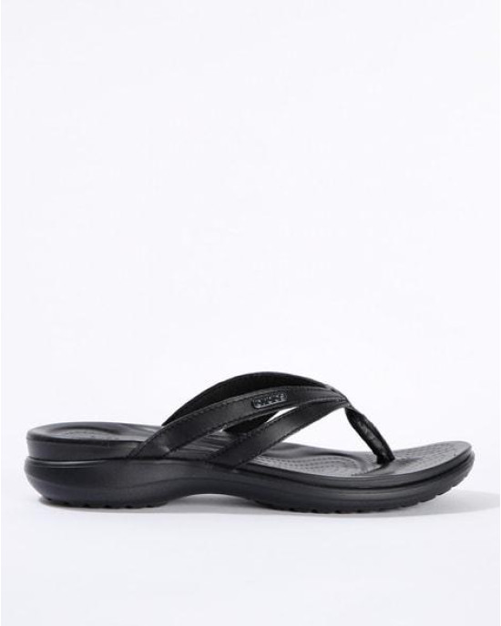 Crocs Slipper, Black Strappy Flip-Flops Crocs Slipper, Black Strappy Flip-Flops